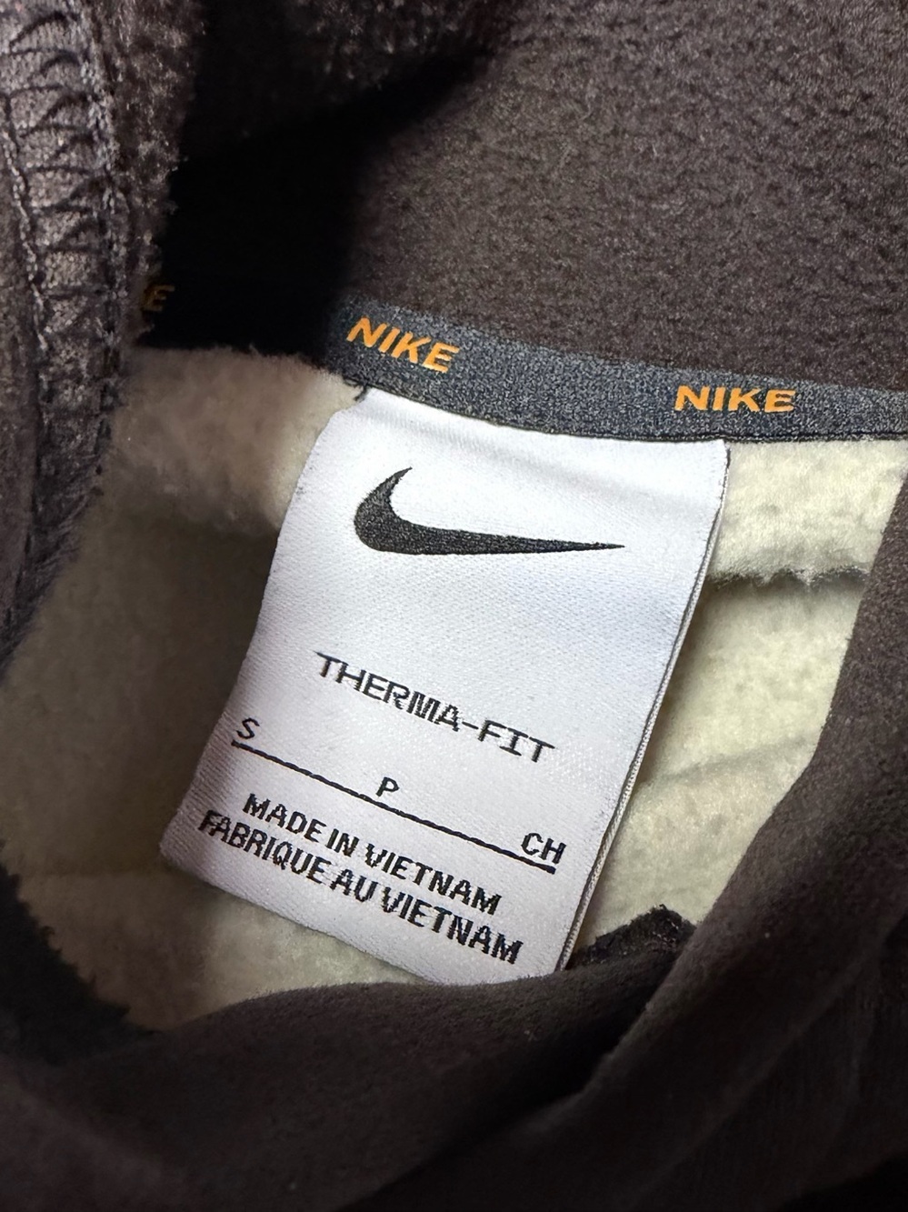Nike Therma-FIT Cascade Brushstroke Camo Hoodie Mens Small Green Brown Tactical - Picture 6 of 13